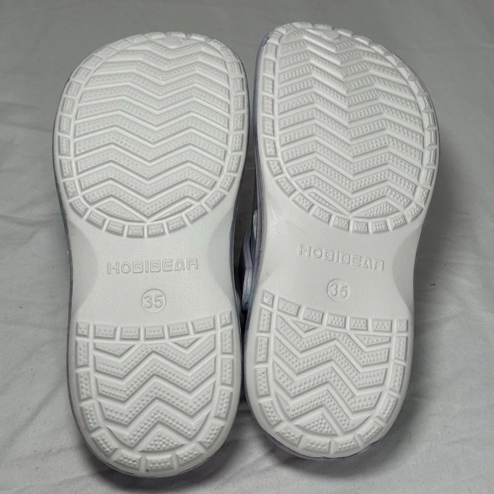 Kids Tie Dye Clogs Slides Sandals Size US 4 EU‎ 35 Slip On Lightweight Comfort